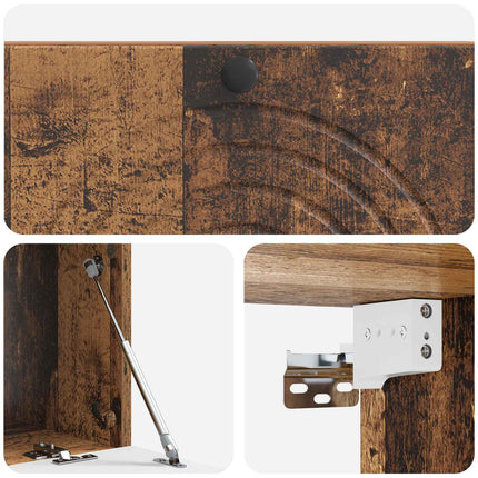 Væghængt TV-skab Gammelt træ 99 x 41 x 30 cm Konstrueret træ