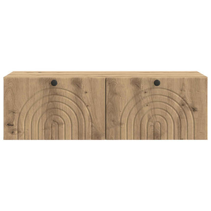 Væghængt TV-skab 99 x 41 x 30 cm Artisan-eg Konstrueret træ