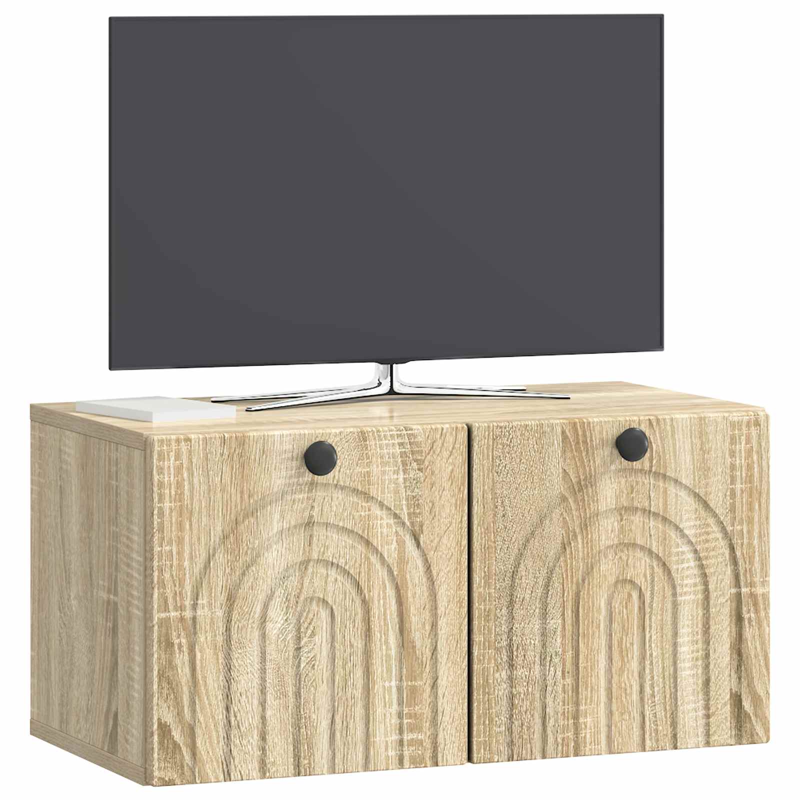Væghængt TV-skab Sonoma-eg 59,5 x 31 x 30 cm Konstrueret træ