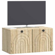 Væghængt TV-skab Sonoma-eg 59,5 x 31 x 30 cm Konstrueret træ