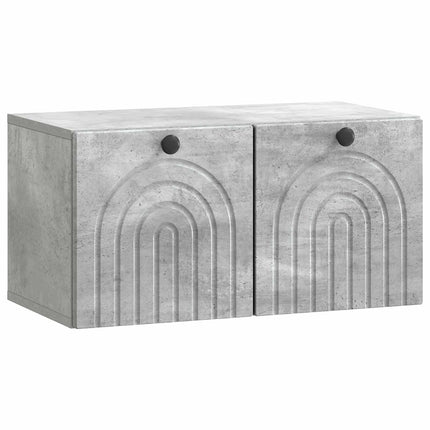Væghængt TV-skab Betongrå 59,5 x 31 x 30 cm Konstrueret træ