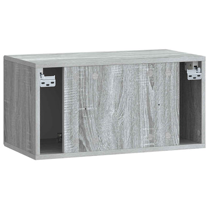 Væghængt TV-skab Vægmonteret Grå sonoma-eg 59,5 x 31 x 30 cm