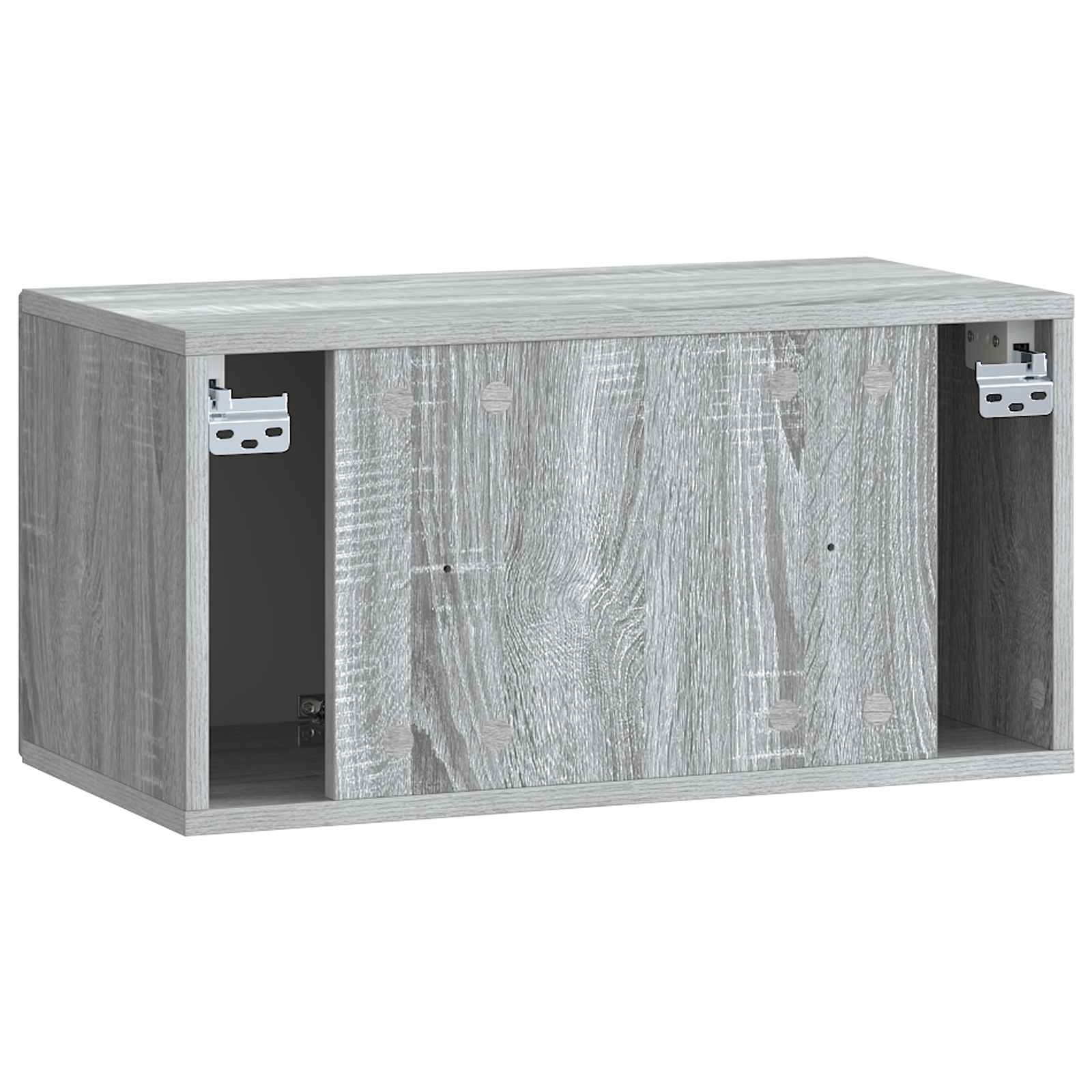 Væghængt TV-skab Vægmonteret Grå sonoma-eg 59,5 x 31 x 30 cm