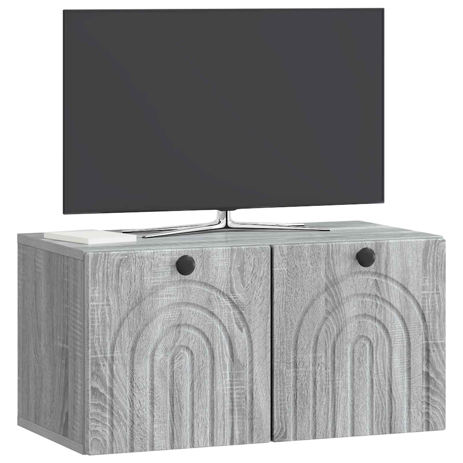 Væghængt TV-skab Vægmonteret Grå sonoma-eg 59,5 x 31 x 30 cm
