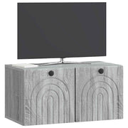 Væghængt TV-skab Vægmonteret Grå sonoma-eg 59,5 x 31 x 30 cm