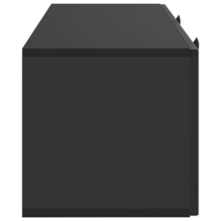 Væghængt TV-skab Sort 78,5 x 31 x 30 cm Konstrueret træ