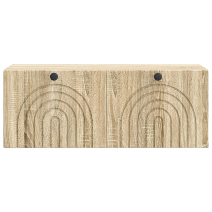 Væghængt TV-skab Sonoma-eg 78,5 x 31 x 30 cm Konstrueret træ