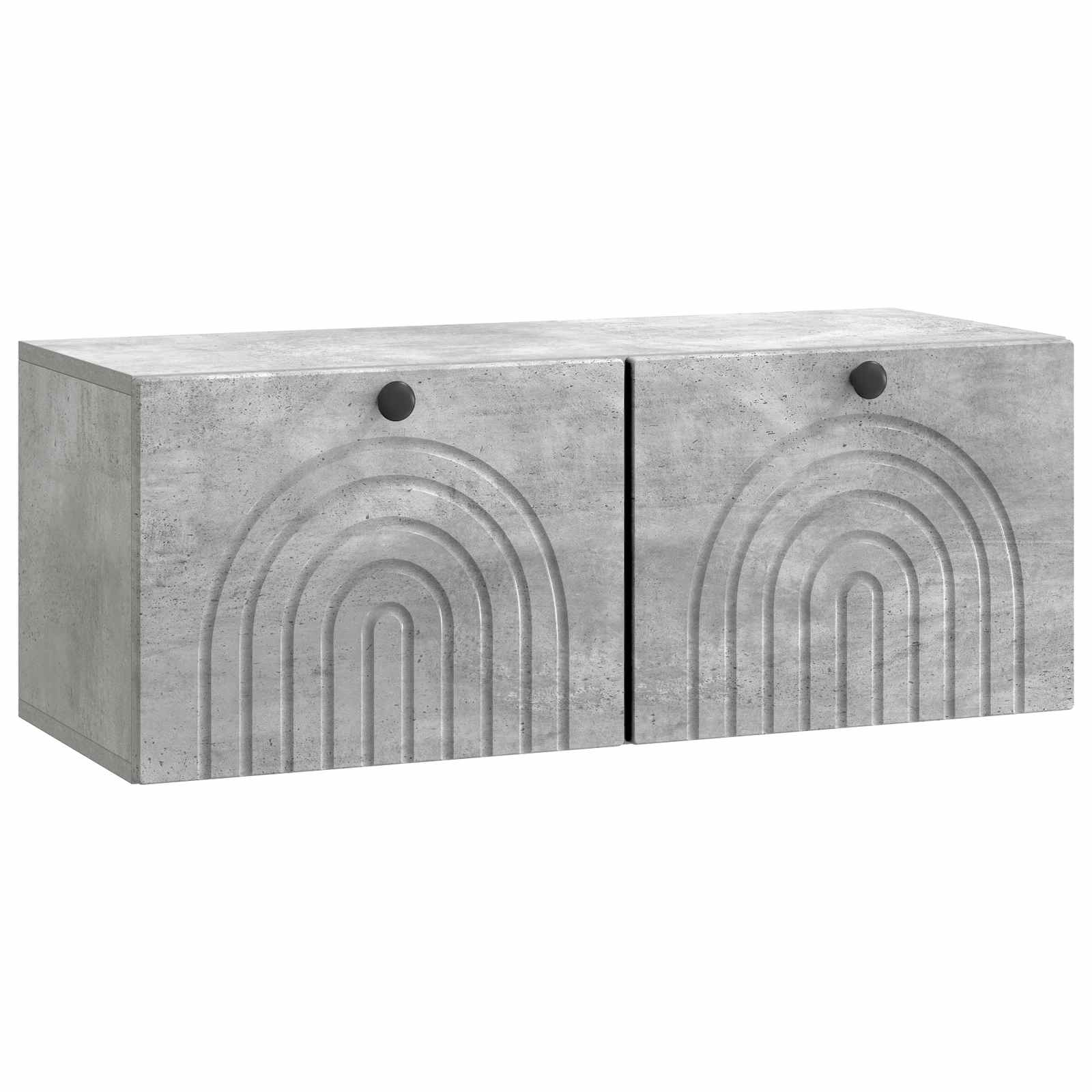 Væghængt TV-skab Betongrå 78,5 x 31 x 30 cm Konstrueret træ