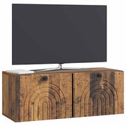 Væghængt TV-skab Gammelt træ 78,5 x 31 x 30 cm Konstrueret træ
