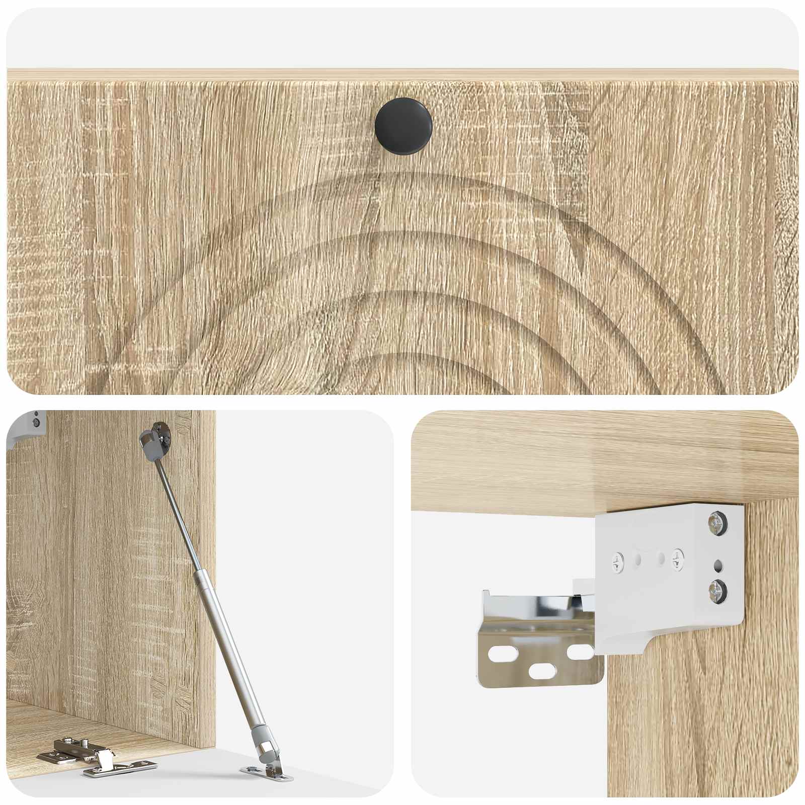 Væghængt TV-skab Sonoma-eg 98 x 31 x 30 cm Konstrueret træ