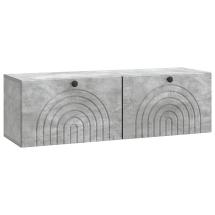 Væghængt TV-skab Betongrå 98 x 31 x 30 cm Konstrueret træ