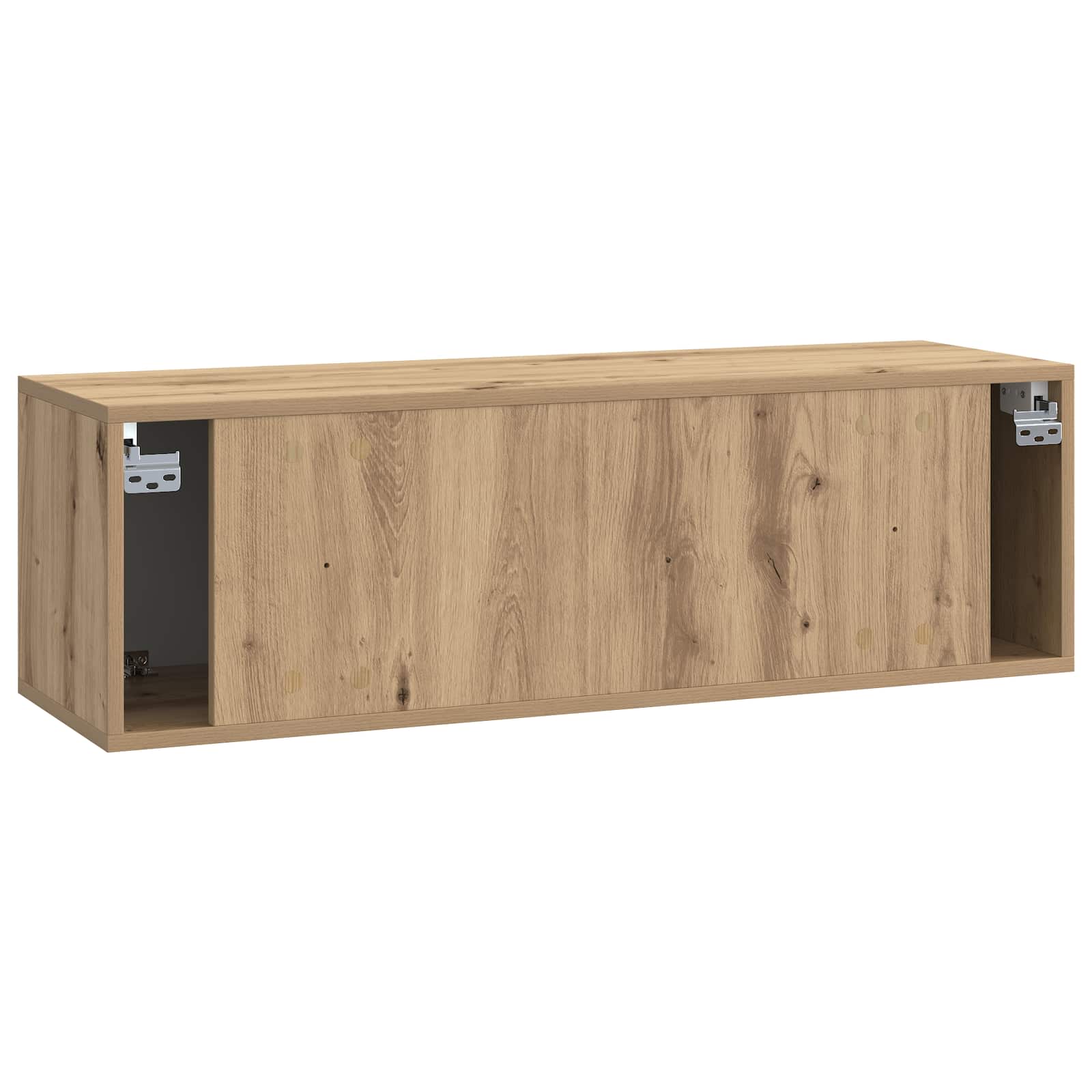 Væghængt TV-skab Artisan-eg 98 x 31 x 30 cm Konstrueret træ