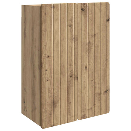 Vægmonteret skab 66 x 34,5 x 92 cm Konstrueret træ Artisan-eg
