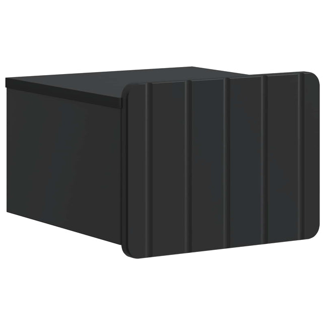 Væghængt Natbord Sort 33 x 34,5 x 24 cm Konstrueret træ