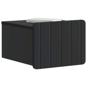 Væghængt Natbord 2 pcs Sort 33 x 34,5 x 24 cm Konstrueret træ