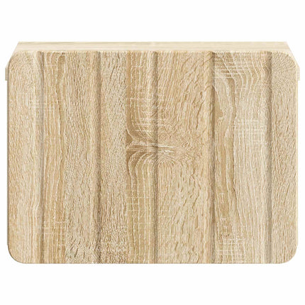 Væghængt Natbord Sonoma-eg 33 x 34,5 x 24 cm Konstrueret træ