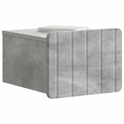 Væghængt Natbord med skuffe 2 pcs Betongrå 33 x 34,5 x 24 cm