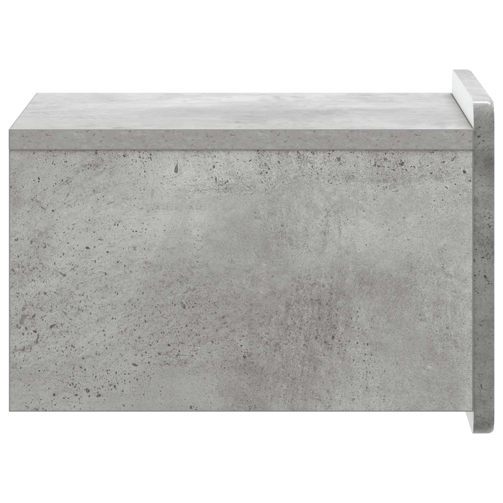 Væghængt Natbord med skuffe 2 pcs Betongrå 33 x 34,5 x 24 cm