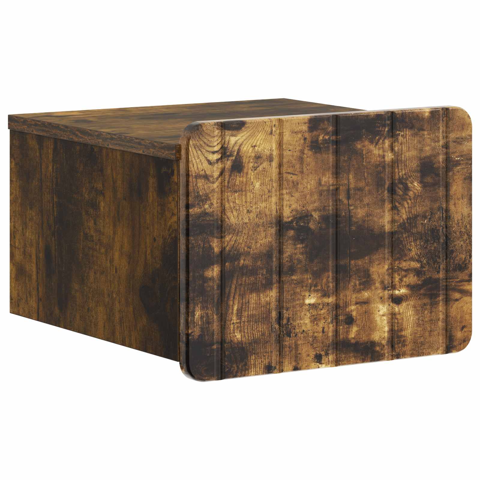 Væghængt Natbord med skuffe 2 pcs Røget eg 33 x 34,5 x 24 cm