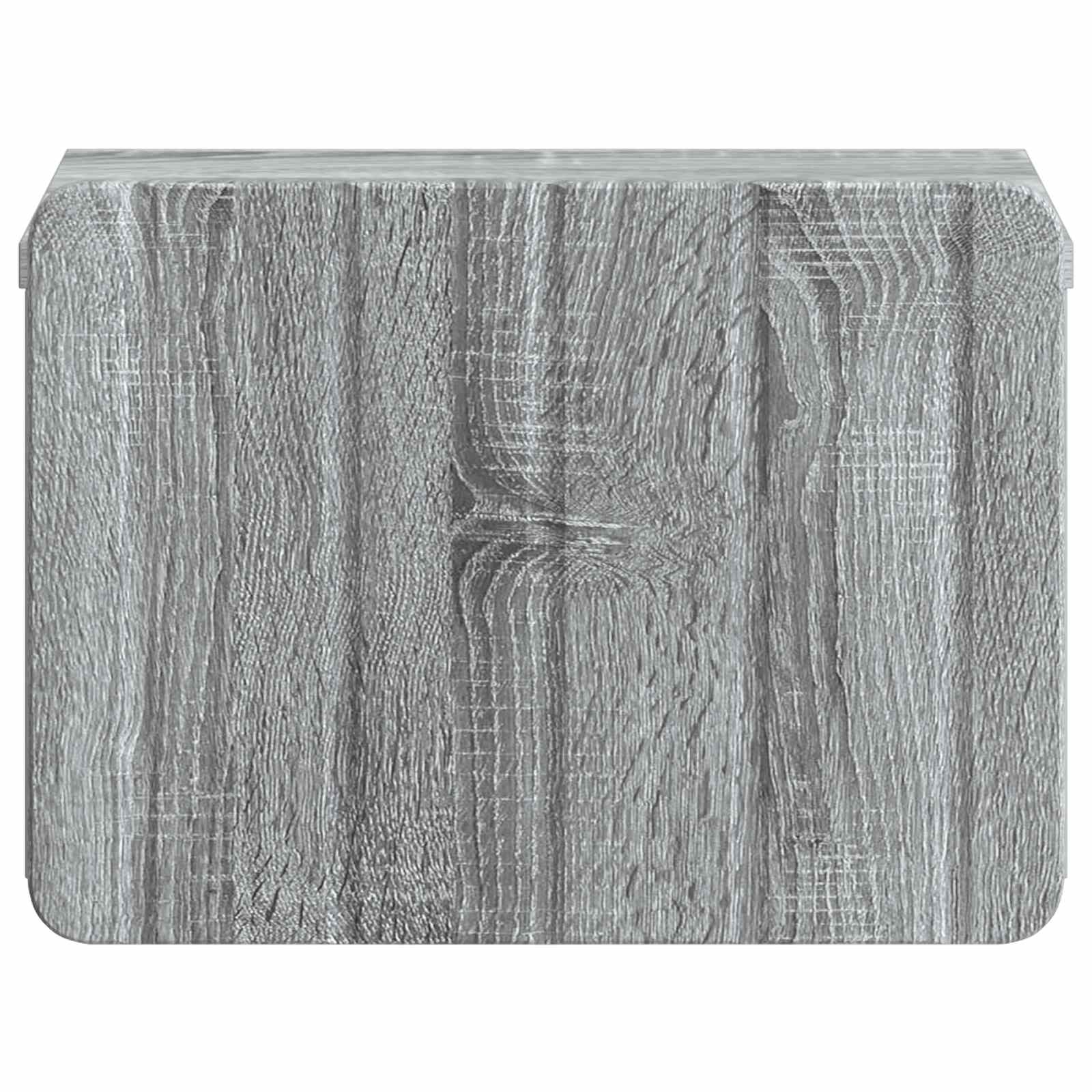 Væghængt Natbord med skuffe Grå sonoma-eg 33 x 34,5 x 24 cm