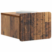 Væghængt Natbord med skuffe 2 pcs Gammelt træ 33 x 34,5 x 24 cm