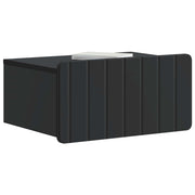 Væghængt Natbord 2 pcs Sort 49 x 34,5 x 24 cm Konstrueret træ
