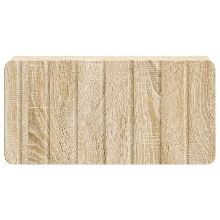 Væghængt Natbord 2 stk. Sonoma-eg 49 x 34,5 x 24 cm
