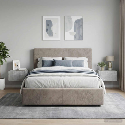 Væghængt Natbord med skuffe 2 pcs Betongrå 49 x 34,5 x 24 cm