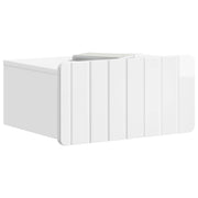 Væghængt Natbord 2 pcs Hvid højglans 49 x 34,5 x 24 cm