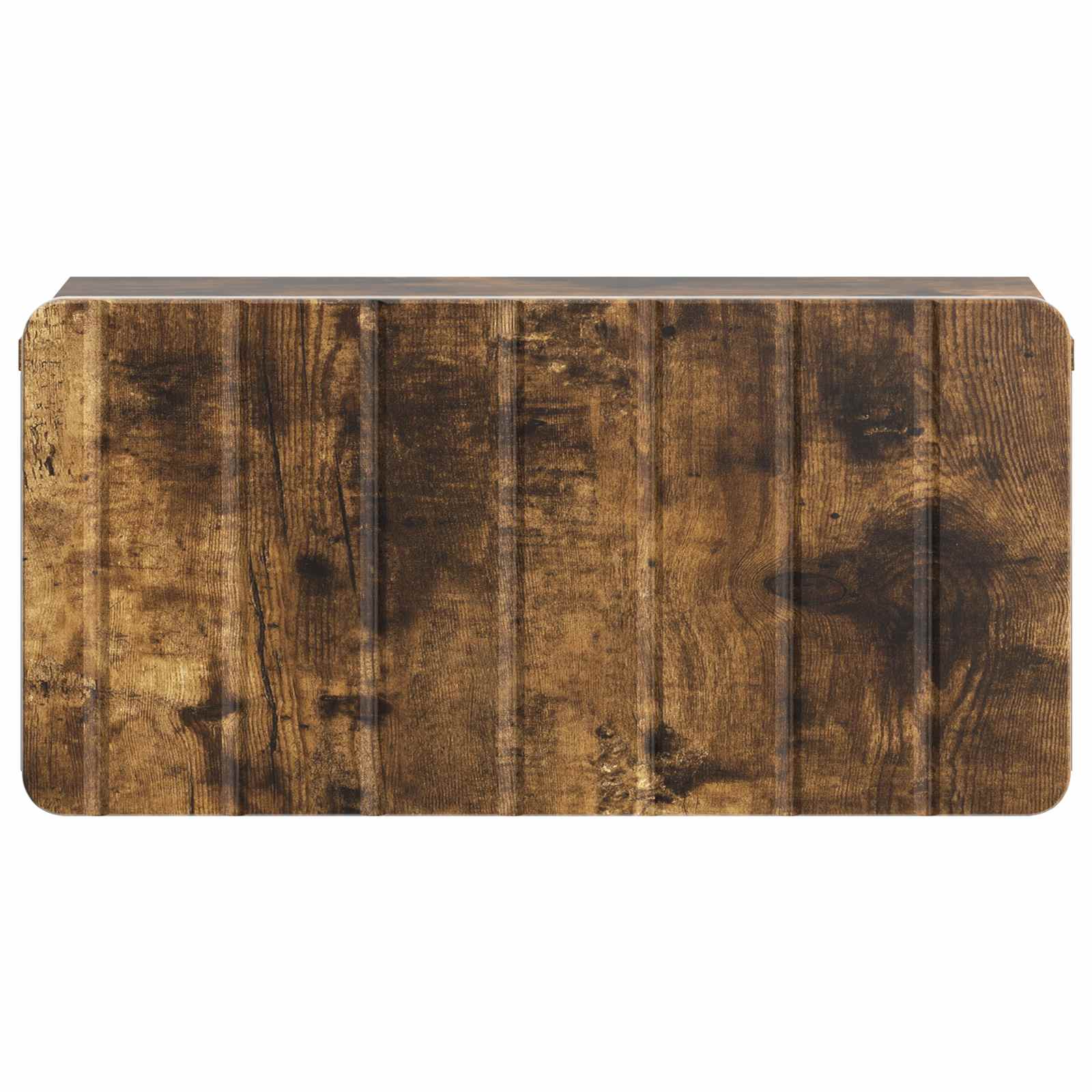 Væghængt Natbord med skuffe 2 pcs Røget eg 49 x 34,5 x 24 cm
