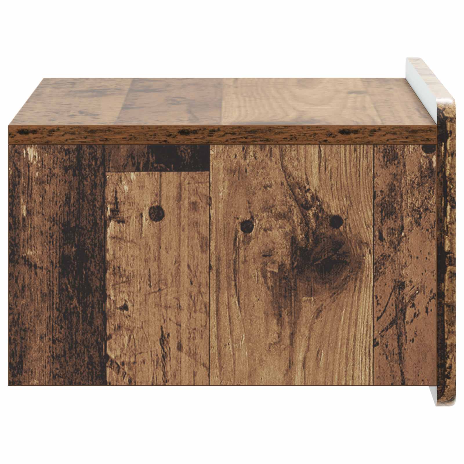 Væghængt Natbord Gammelt træ 49 x 34,5 x 24 cm Konstrueret træ