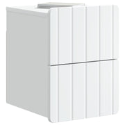 Væghængt Natbord 2 pcs Hvid 33 x 34,5 x 43 cm Konstrueret træ