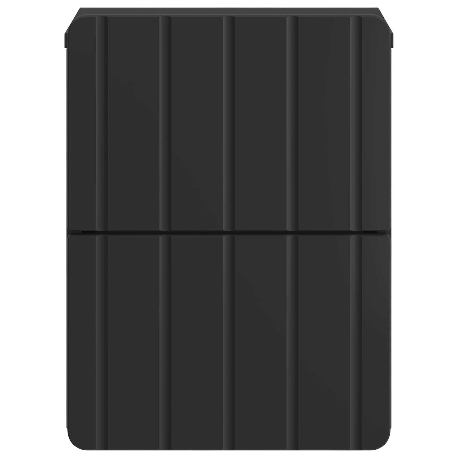 Væghængt Natbord 2 pcs Sort 33 x 34,5 x 43 cm Konstrueret træ
