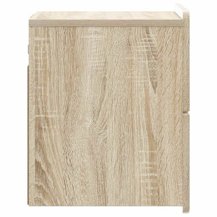 Væghængt Natbord 2 stk. Sonoma-eg 33 x 34,5 x 43 cm