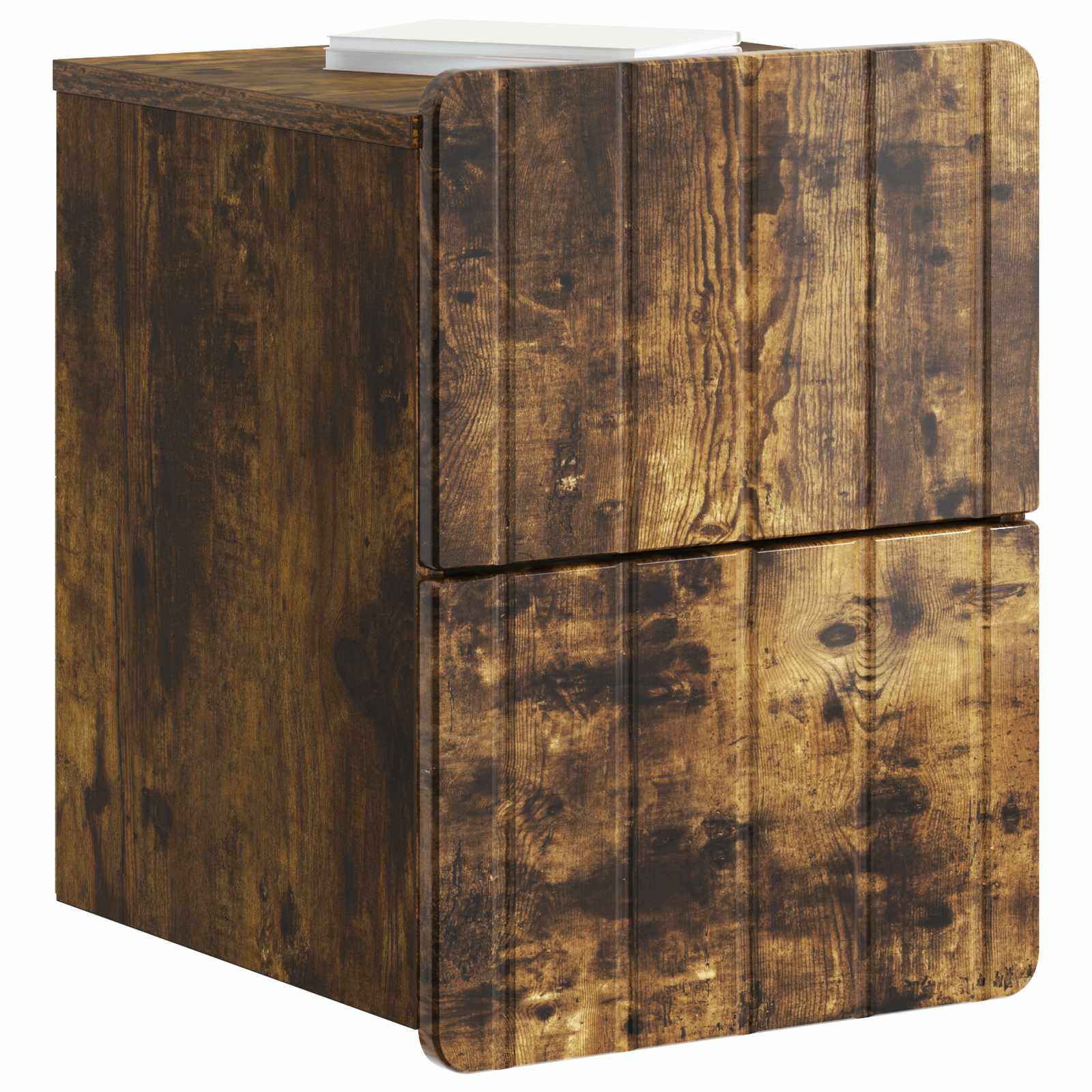 Væghængt Natbord Røget eg 33 x 34,5 x 43 cm Konstrueret træ