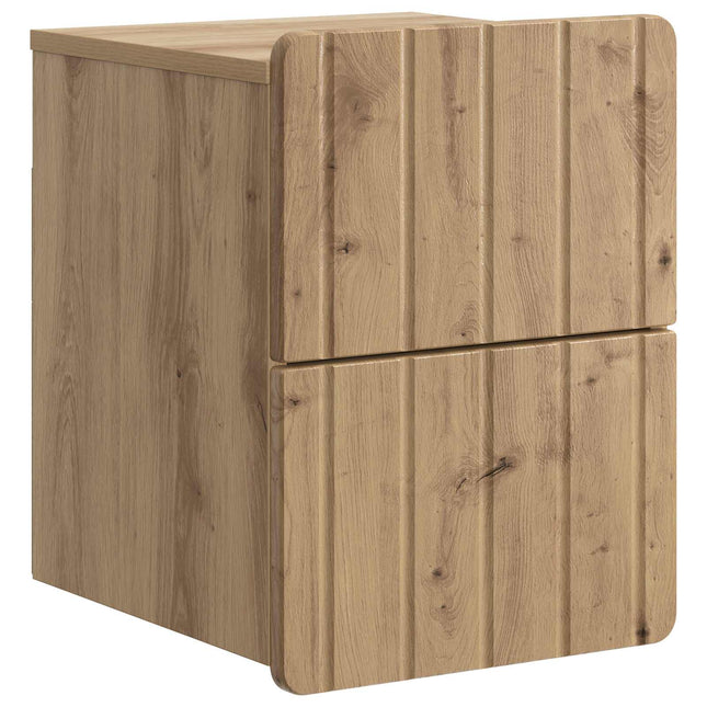 Væghængt Natbord Artisan-eg 33 x 34,5 x 43 cm Konstrueret træ