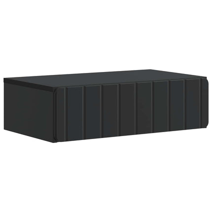 Væghængt Sideskab Sort 59 x 34,5 x 17 cm Konstrueret træ
