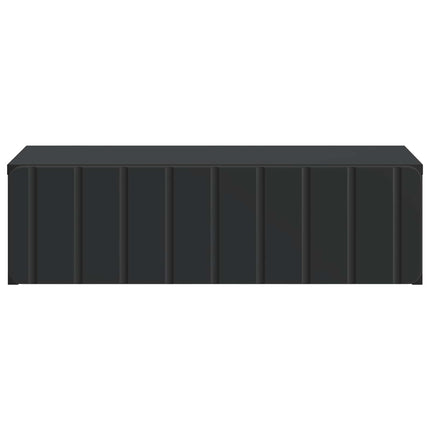 Væghængt Sideskab Sort 59 x 34,5 x 17 cm Konstrueret træ