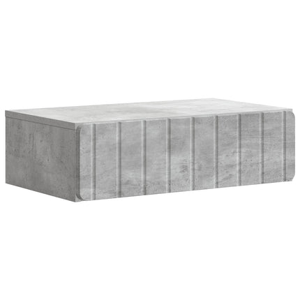 Væghængt Sideskab Betongrå 59 x 34,5 x 17 cm Konstrueret træ