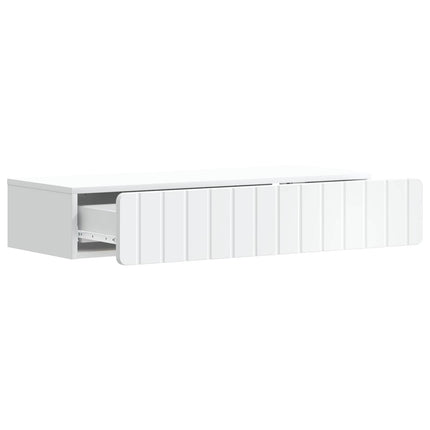 Væghængt Sideskab Hvid 87,5 x 34,5 x 17 cm Konstrueret træ