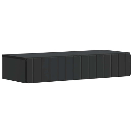 Væghængt Sideskab Sort 87,5 x 34,5 x 17 cm Konstrueret træ
