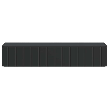 Væghængt Sideskab Sort 87,5 x 34,5 x 17 cm Konstrueret træ