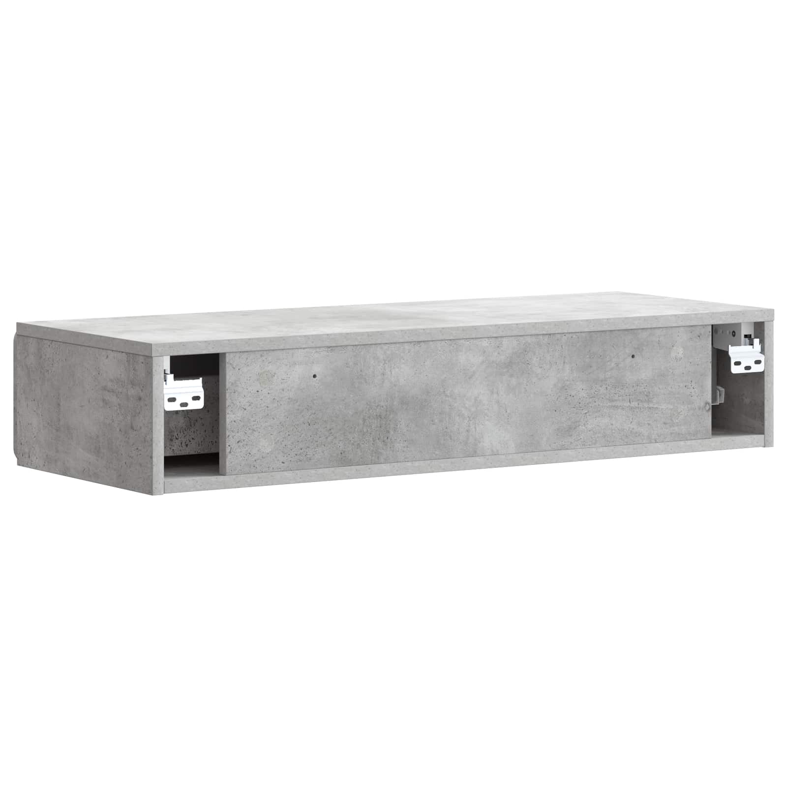 Væghængt Sideskab Betongrå 87,5 x 34,5 x 17 cm Konstrueret træ