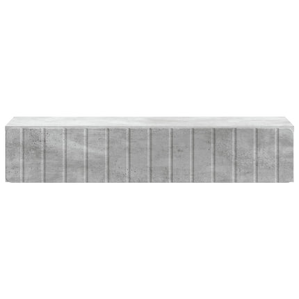 Væghængt Sideskab Betongrå 87,5 x 34,5 x 17 cm Konstrueret træ
