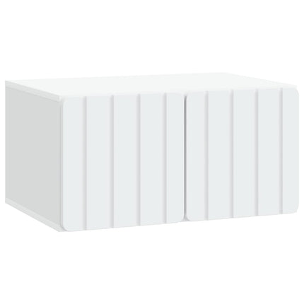Væghængt TV-skab 59,5 x 41 x 30 cm Hvid Konstrueret træ