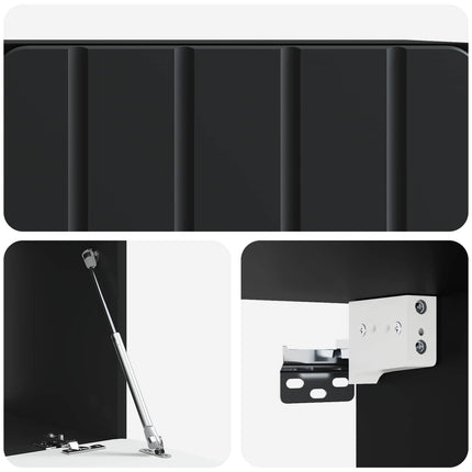 Væghængt TV-skab 59,5 x 41 x 30 cm Sort Konstrueret træ