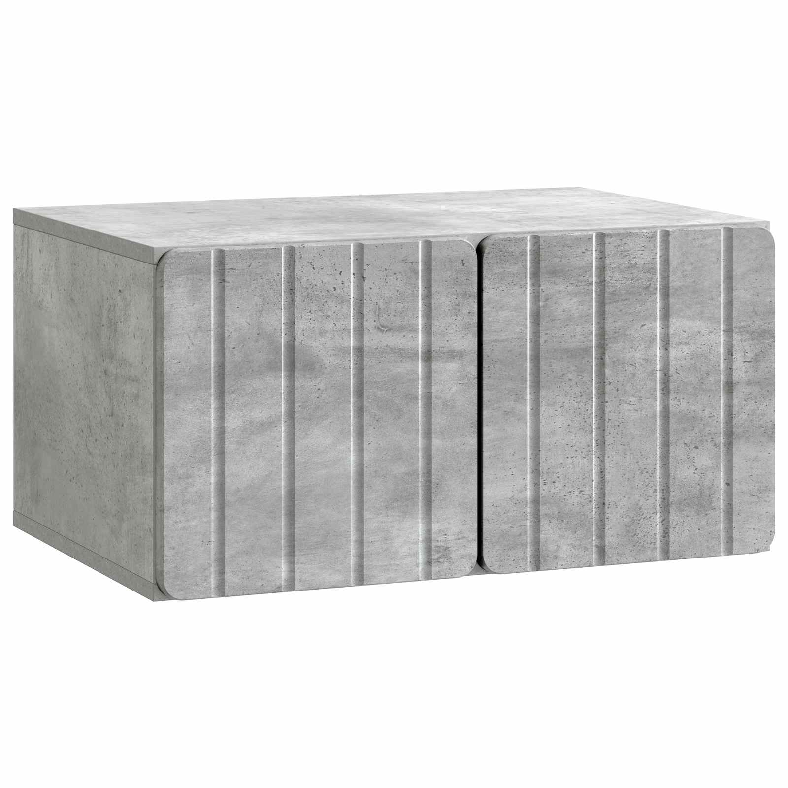 Væghængt TV-skab Betongrå 59,5 x 41 x 30 cm Konstrueret træ