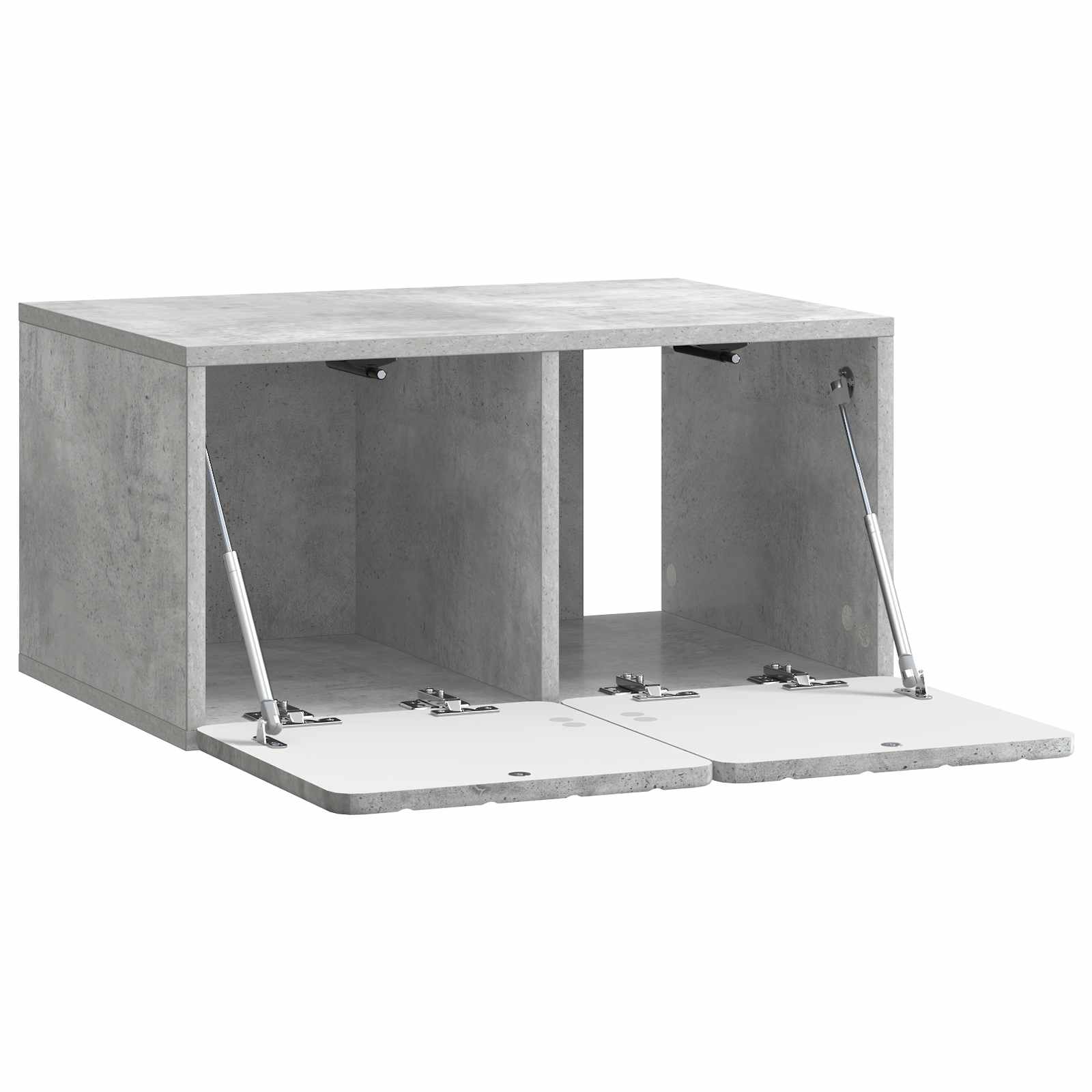 Væghængt TV-skab Betongrå 59,5 x 41 x 30 cm Konstrueret træ