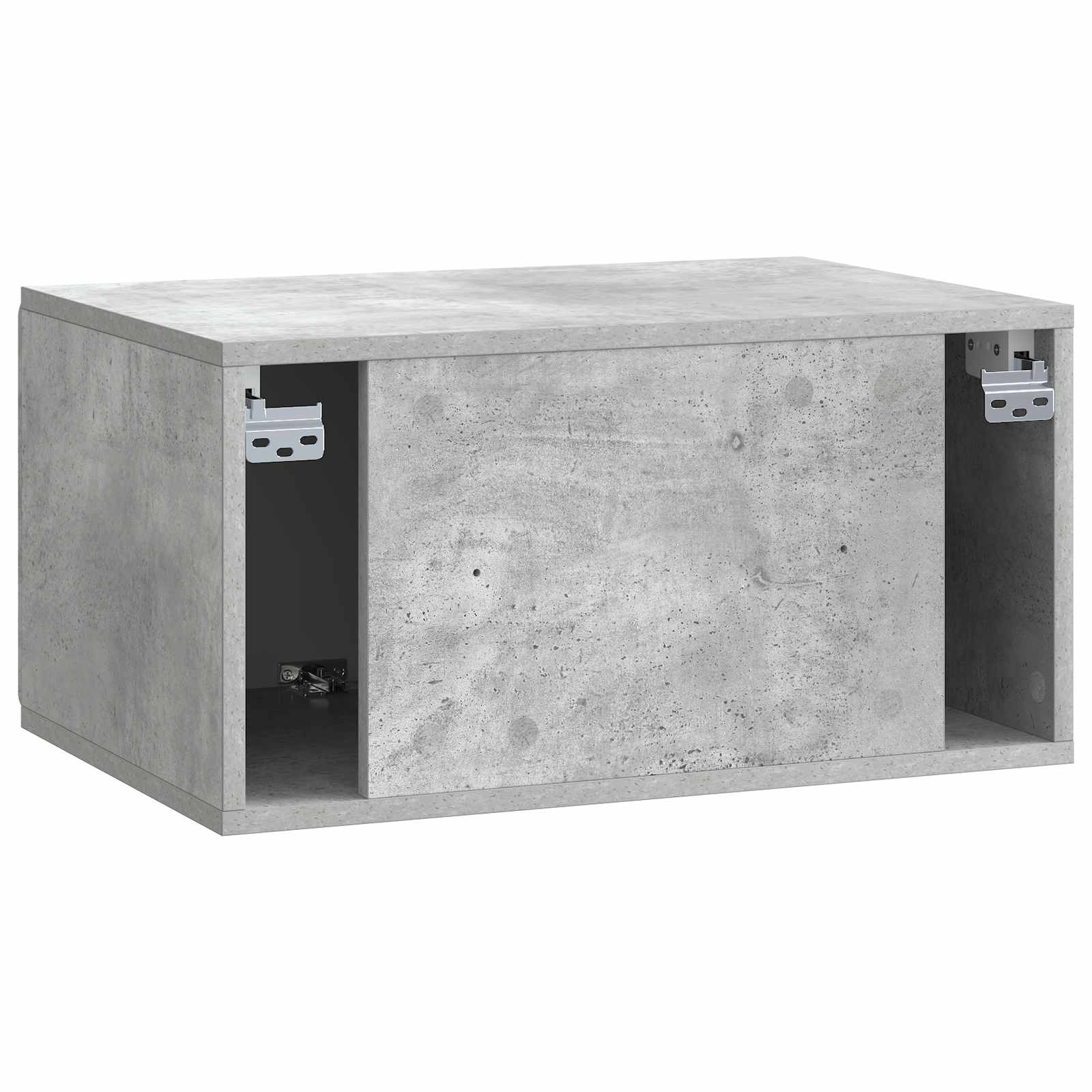 Væghængt TV-skab Betongrå 59,5 x 41 x 30 cm Konstrueret træ