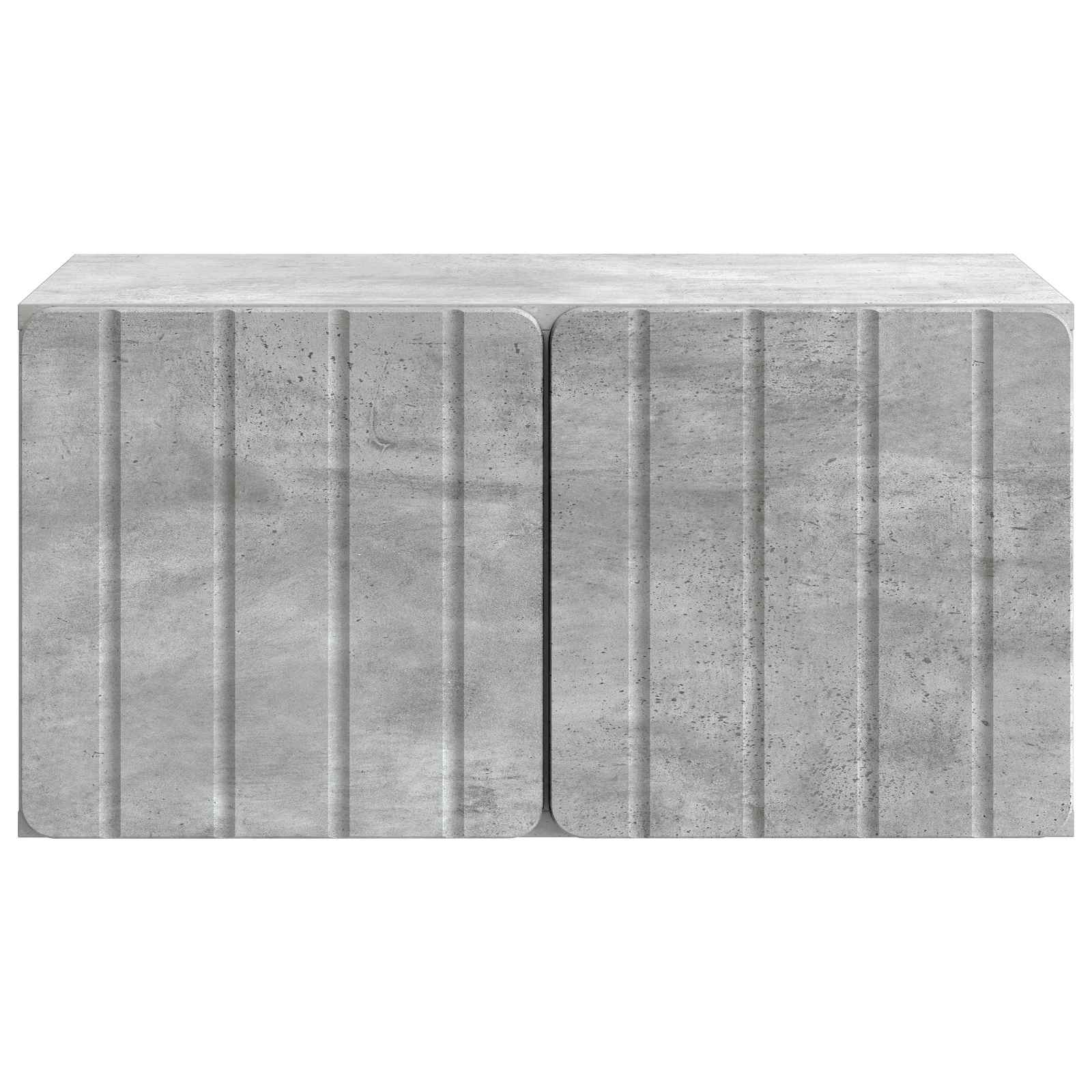Væghængt TV-skab Betongrå 59,5 x 41 x 30 cm Konstrueret træ